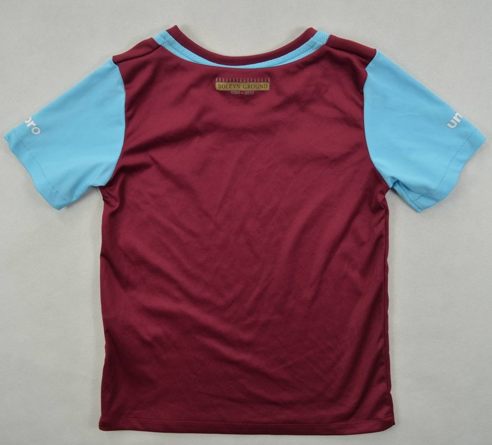 2015-16 WEST HAM UNITED SHIRT XS. BOYS