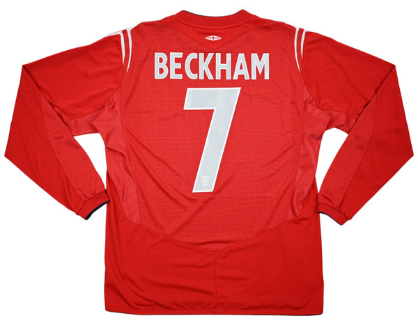 2004-06 ENGLAND *BECKHAM* LONGSLEEVE M