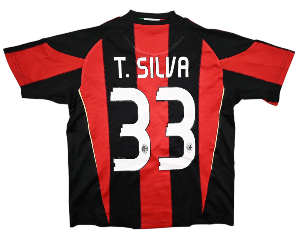 2010-11 AC MILAN *T.SILVA* SHIRT XS. BOYS 