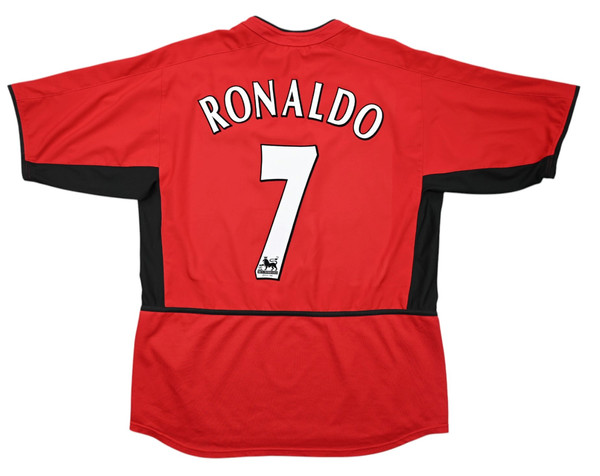2002-04 MANCHESTER UNITED *RONALDO* SHIRT L