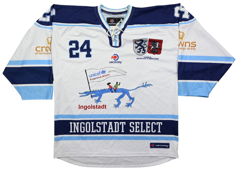 ERC INGOLSTADT *BURYM* HOCKEY KOSZULKA L
