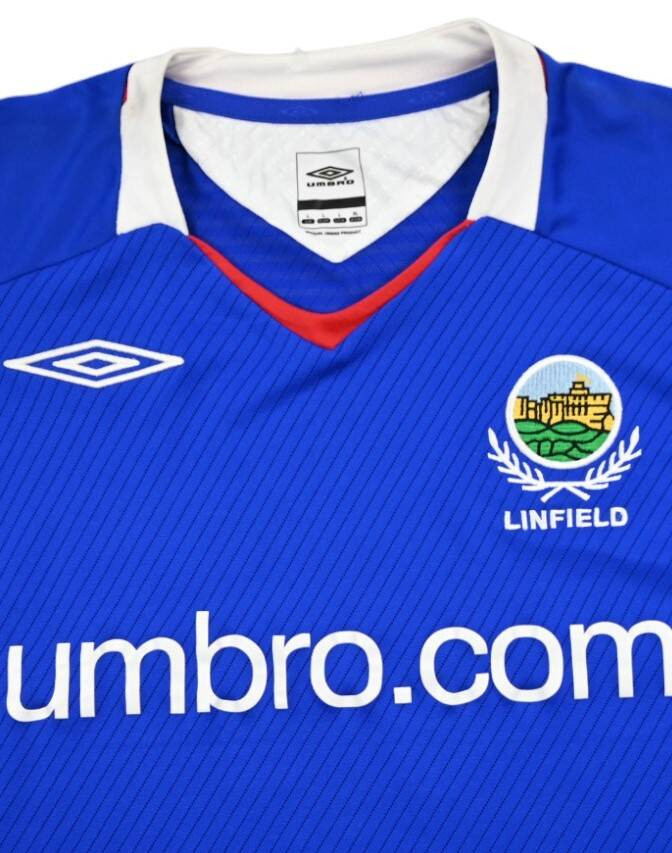2008-09 LINFIELD FC SHIRT L