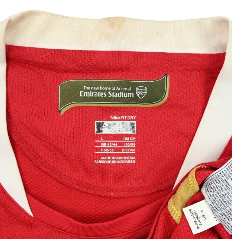 2006-08 ARSENAL *ROSICKY* SHIRT L