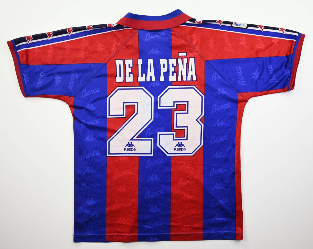 1995-97 FC BARCELONA *DE LA PENA* KOSZULKA L
