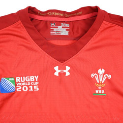 WALES RUGBY WORLD CUP 2015 SHIRT XL