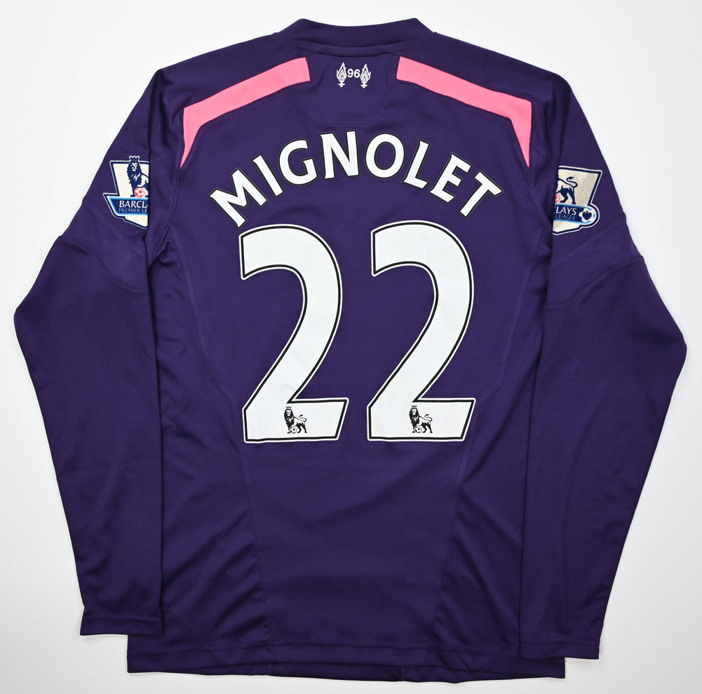 2013-14 LIVERPOOL *MIGNOLET* GK LONGSLEEVE XL. BOYS