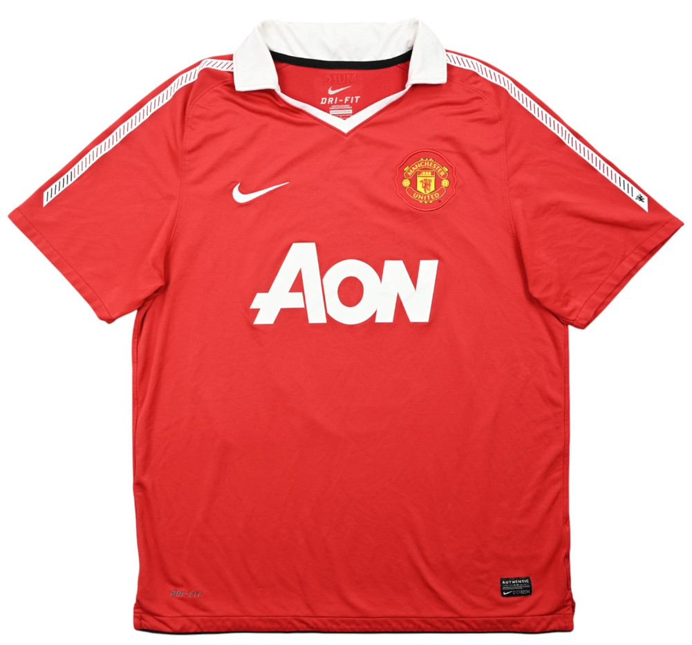 2010-11 MANCHESTER UNITED *EVRA* SHIRT L