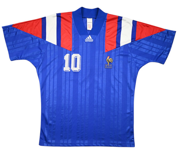 1992-94 FRANCE #10 MATCH ISSUE SHIRT L