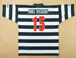 HULL DOCKERS R.L.F.C RUGBY STAG SHIRT L