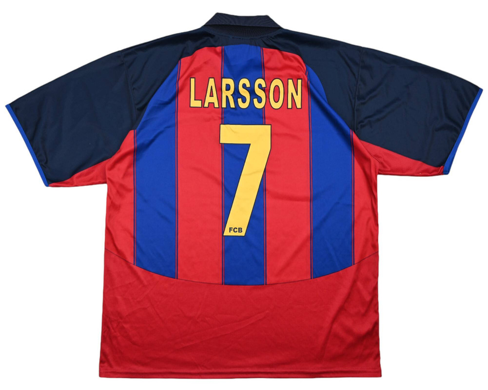 2000-01 FC BARCELONA *LARSSON* SHIRT XL