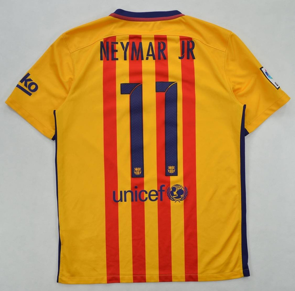 2015-16 FC BARCELONA *NEJMAR JR* SHIRT M