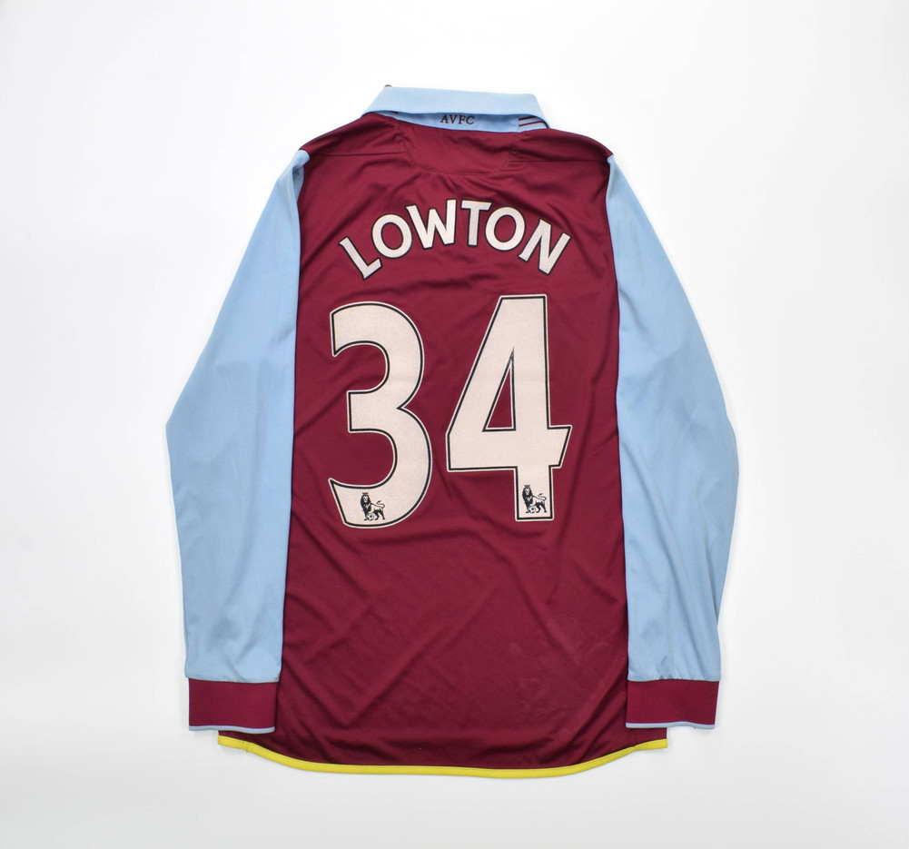 2012-13 ASTON VILLA "LOWTON" SHIRT M