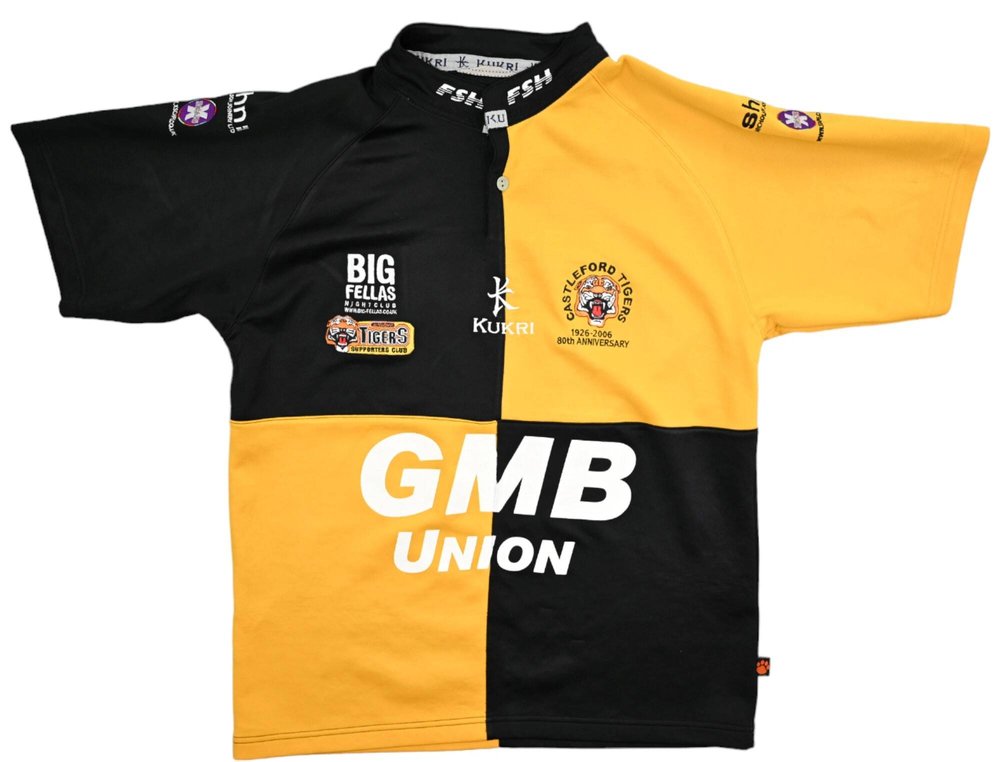 CASTLEFORD TIGERS RUGBY SHIRT L