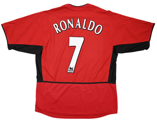 2002-04 MANCHESTER UNITED *RONALDO* SHIRT L