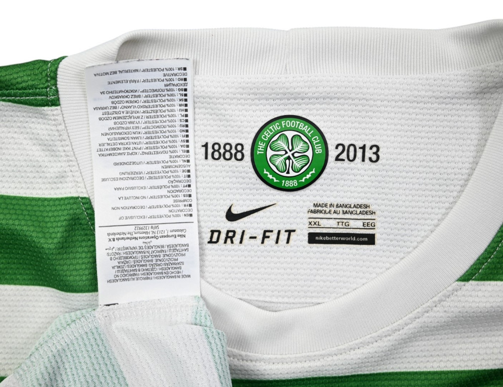 2012-13 CELTIC SHIRT XXL