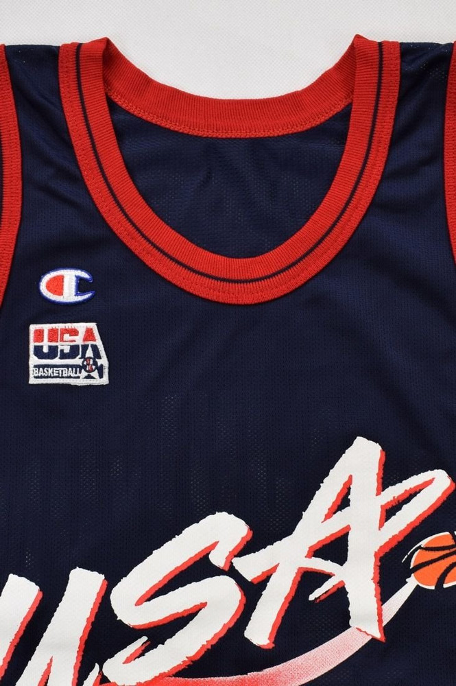USA *OLAJUWON* BASKETBALL CHAMIPON SHIRT S