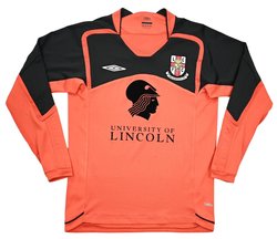 2009-10 LINCOLN CITY GOALKEEPER LONGSLEEVE M. BOYS