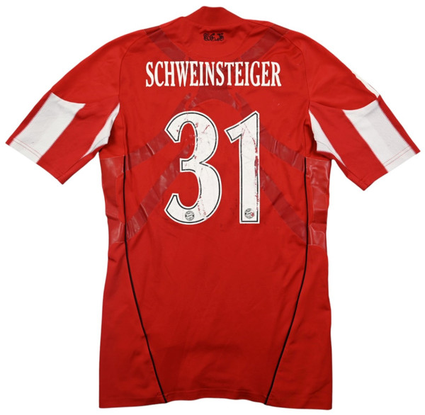 2010-11 BAYERN MUNCHEN *SCHWEINSTEIGER* PLAYER ISSUE SHIRT L