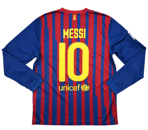 2011-12 BARCELONA *MESSI* LONGSLEEVE SHIRT L