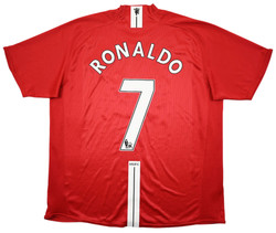 2007-09 MANCHESTER UNITED *RONALDO* SHIRT XL