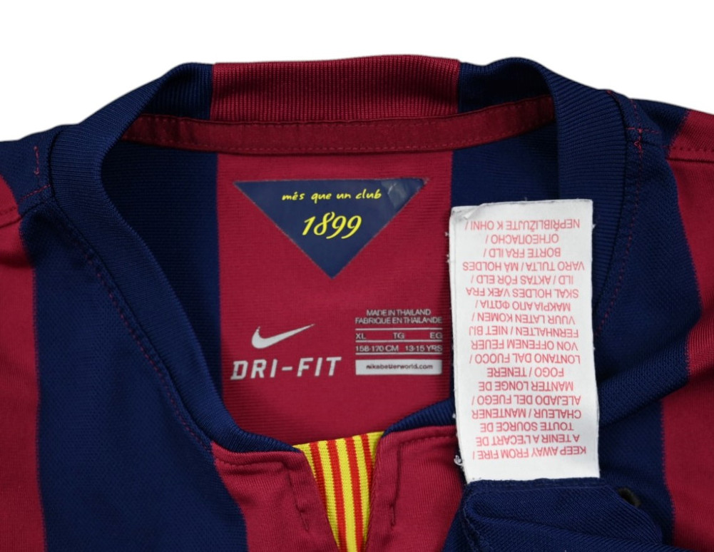 2014-15 BARCELONA SHIRT XL. BOYS