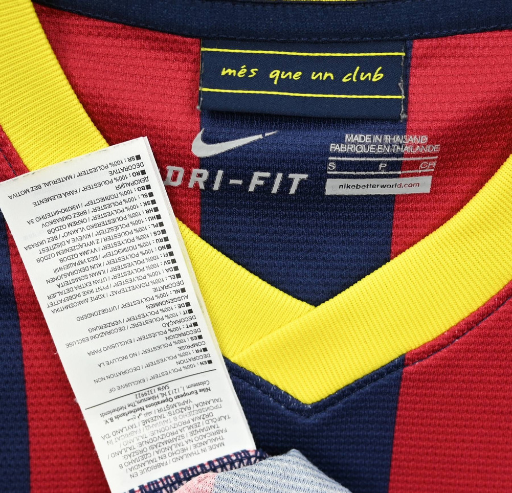 2013-14 FC BARCELONA *A. INIESTA* SHIRT S