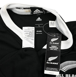 ALL BLACKS NEW ZEALAND RUGBY SHIRT L 