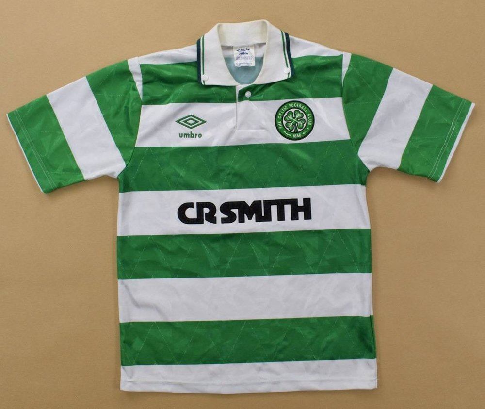 1989-91 CELTIC GLASGOW SHIRT M. BOYS