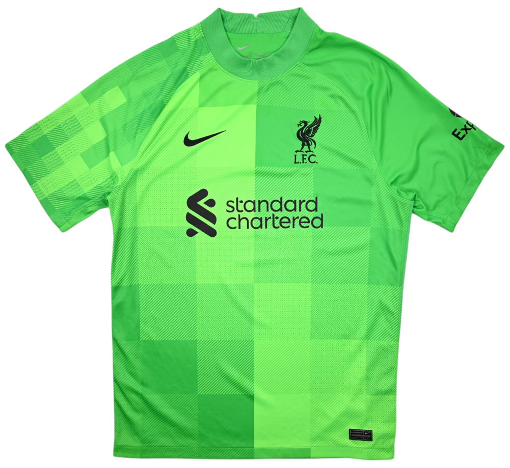 2021-22 LIVERPOOL GOALKEEPER SHIRT L