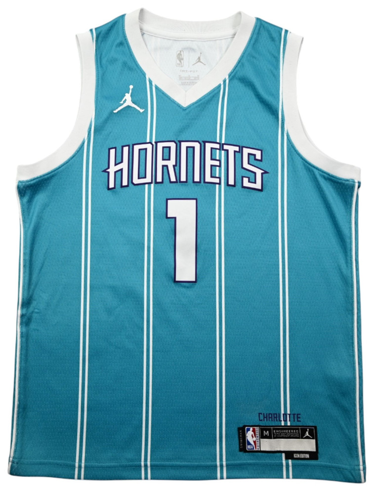 CHARLOTTE HORNETS *BALL* NBA SHIRT M. BOYS