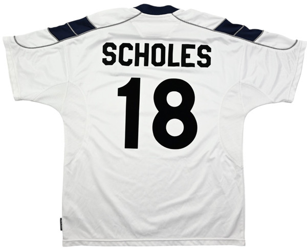 2000-01 MANCHESTER UNITED *SCHOLES* SHIRT L