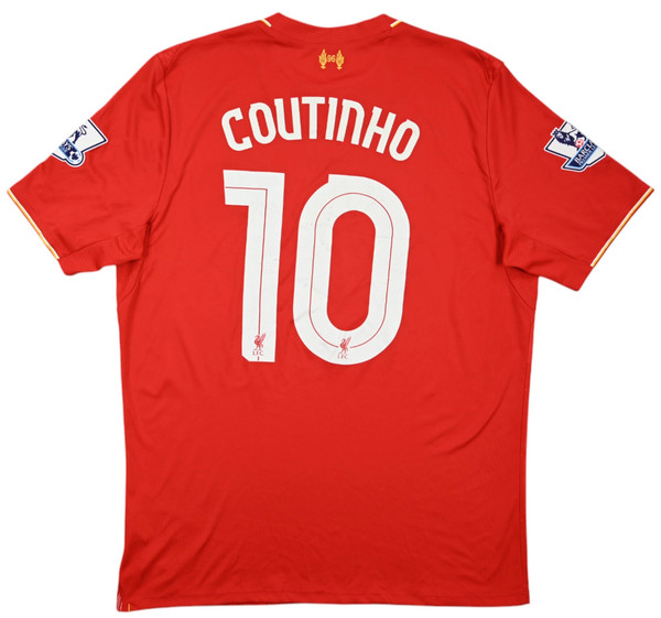 2015-16 LIVERPOOL *COUTINHO* SHIRT L 