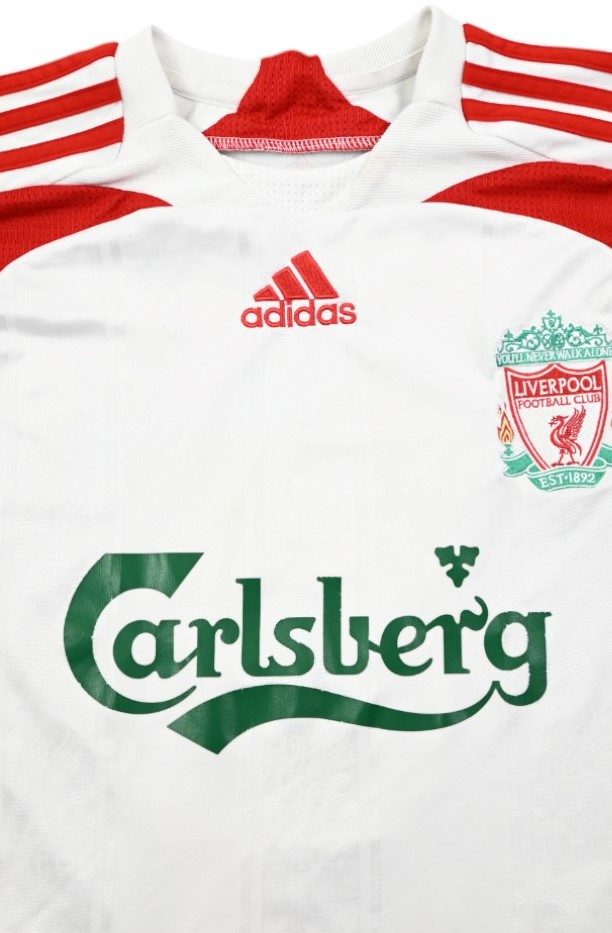 2007-08 LIVERPOOL *BENTEKE* SHIRT L. BOYS