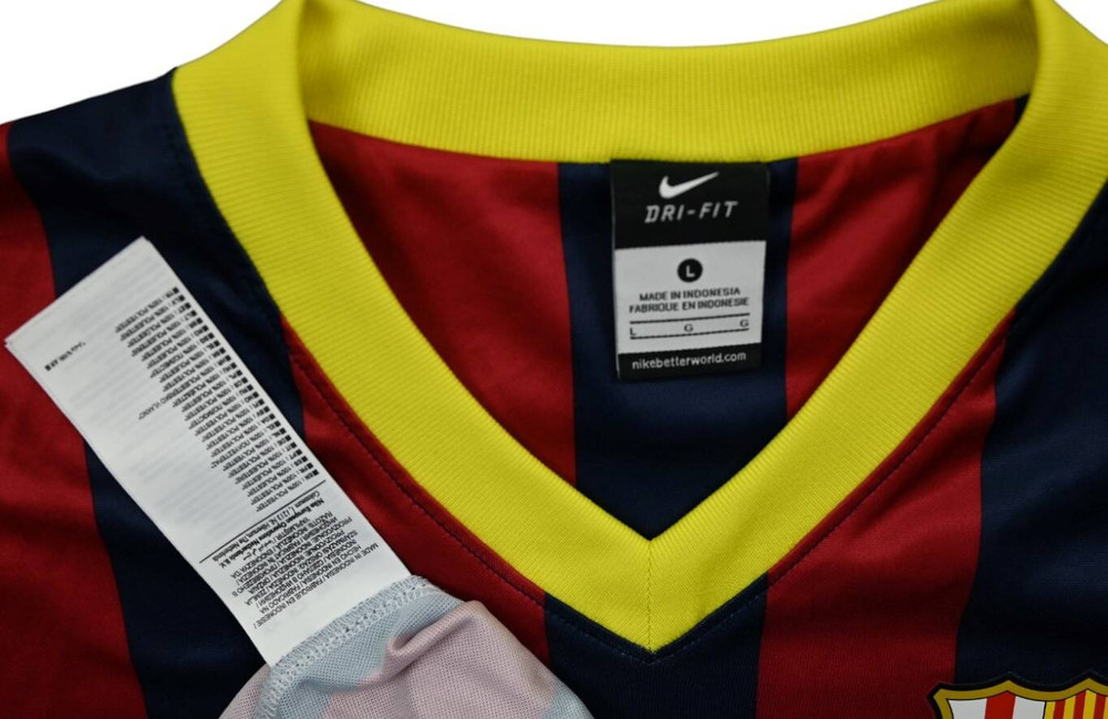 2013-14 FC BARCELONA BASIC SHIRT L