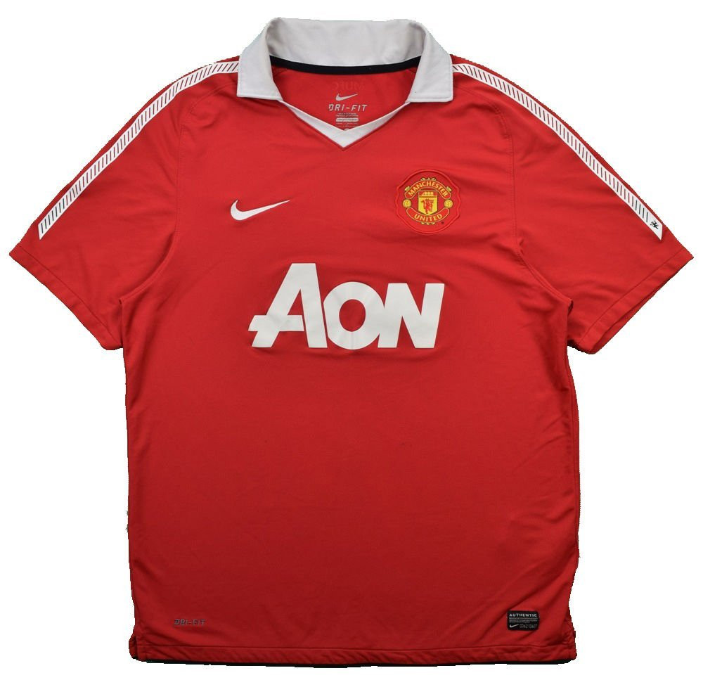 2010-11 MANCHESTER UNITED *VIDIC* SHIRT S