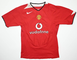 2004-06 MANCHESTER UNITED *SAHA* KOSZULKA L. BOYS 