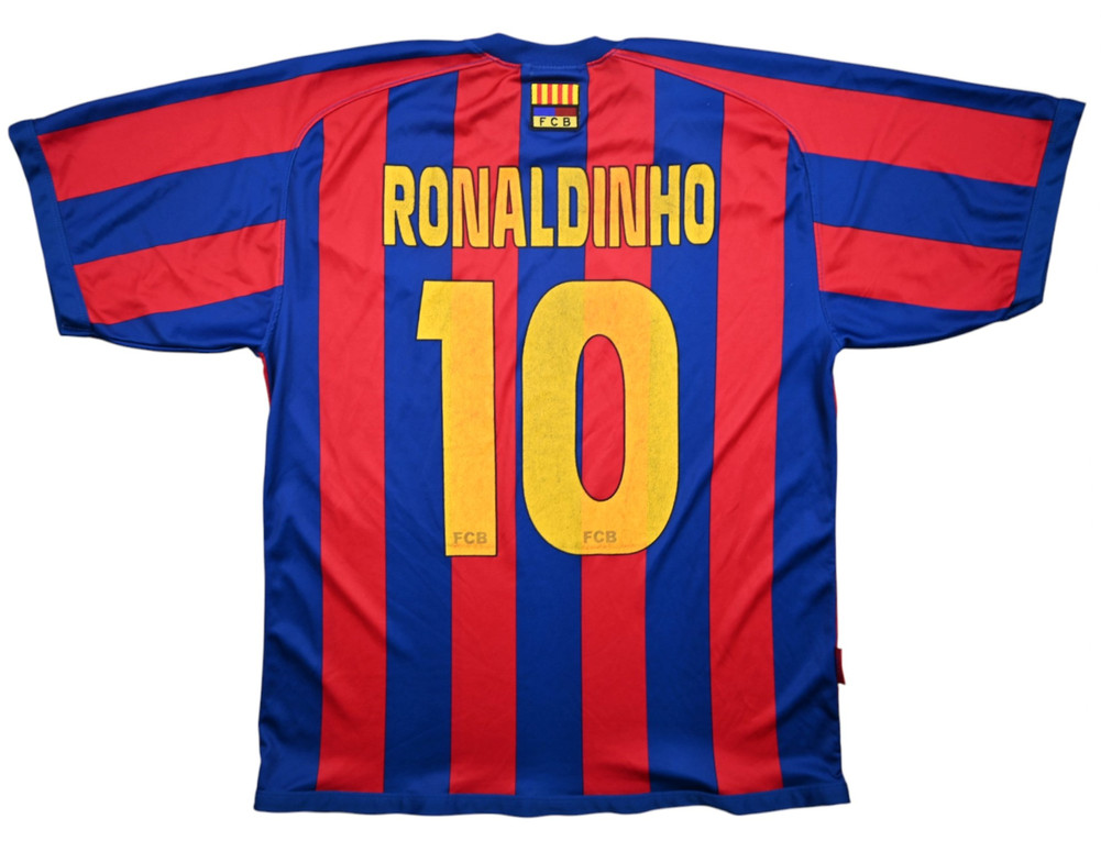 2005-06 BARCELONA *RONALDINHO* KOSZULKA M