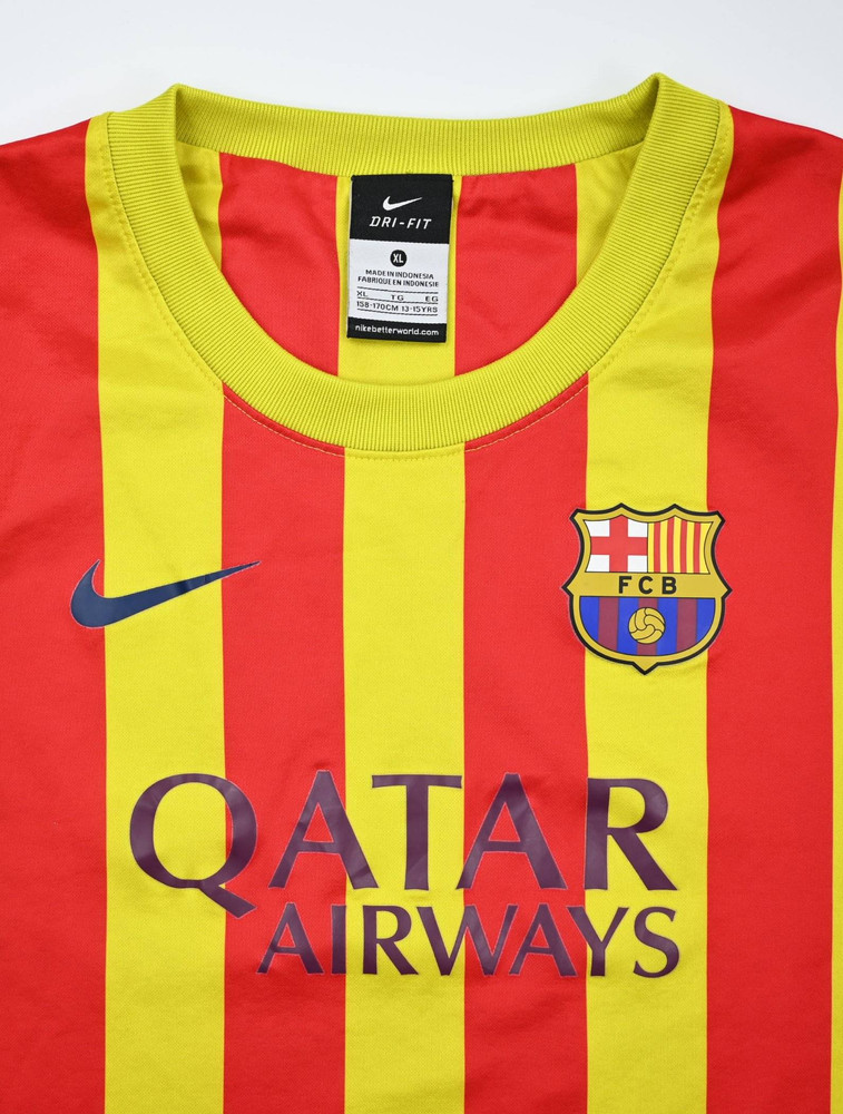 2013-15 FC BARCELONA BASIC SHIRT XL. BOYS