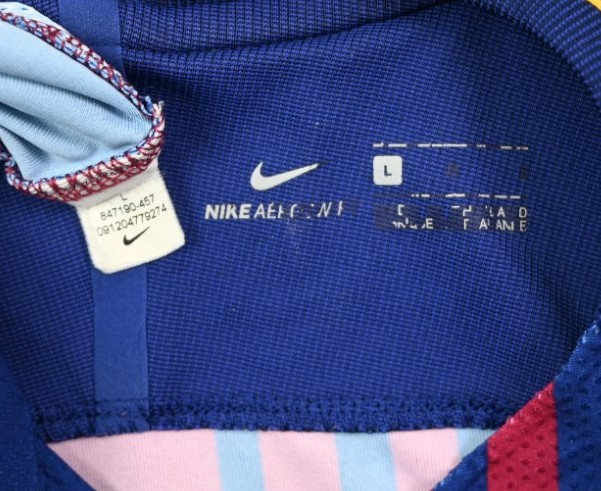 2017-18 BARCELONA *MESSI* PLAYER ISSUE SHIRT L