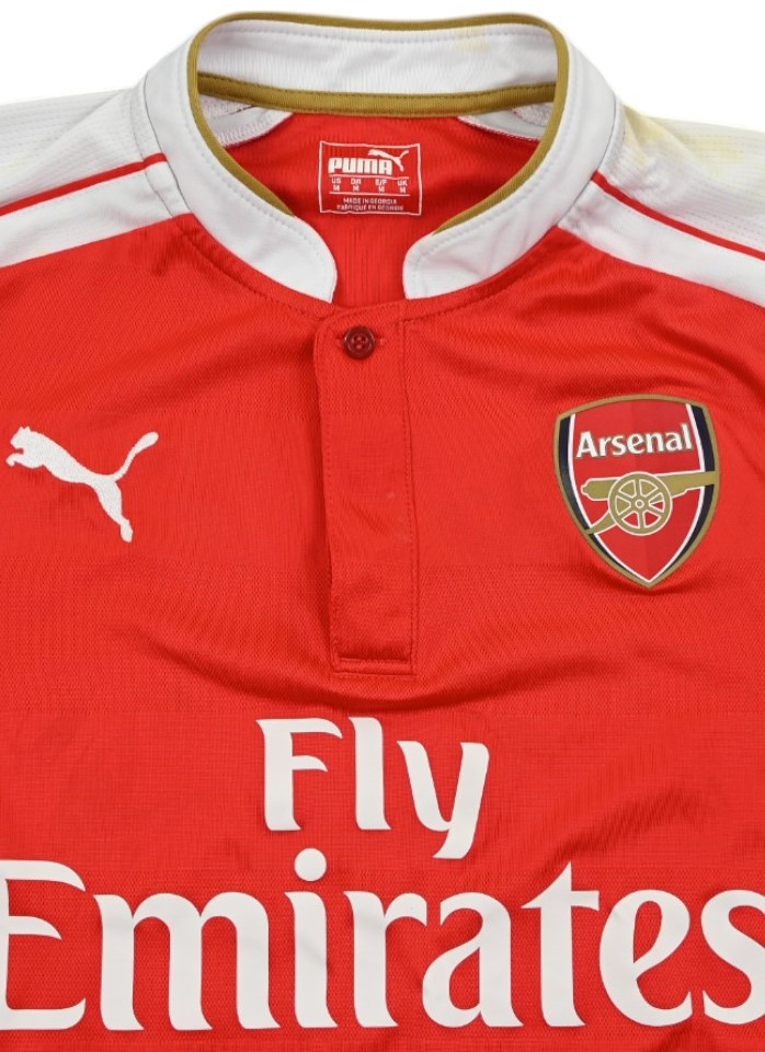 2015-16 ARSENAL LONDON SHIRT M