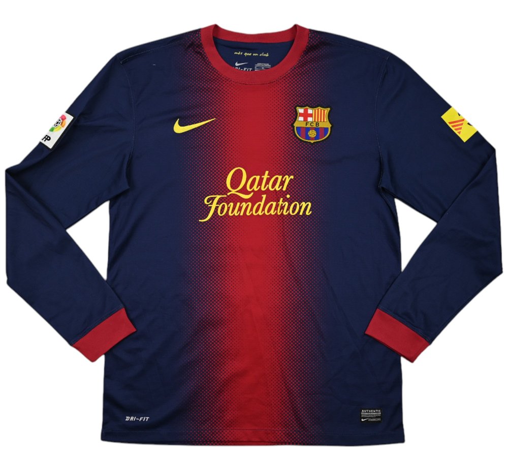 2012-13 FC BARCELONA LONGSLEEVE SHIRT M