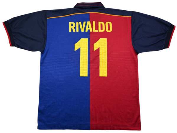 1999-00 BARCELONA *RIVALDO* KOSZULKA XL