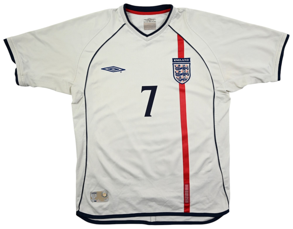 2001-03 ENGLAND *BECKHAM* KOSZULKA M