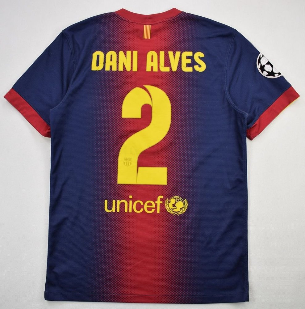 2012-13 FC BARCELONA *DANI ALVES* CL MATCH ISSUE S