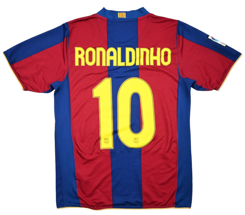 2007-08 BARCELONA *RONALDINHO* KOSZULKA S