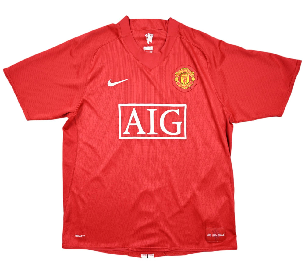2007-09 MANCHESTER UNITED *ROONEY* SHIRT L