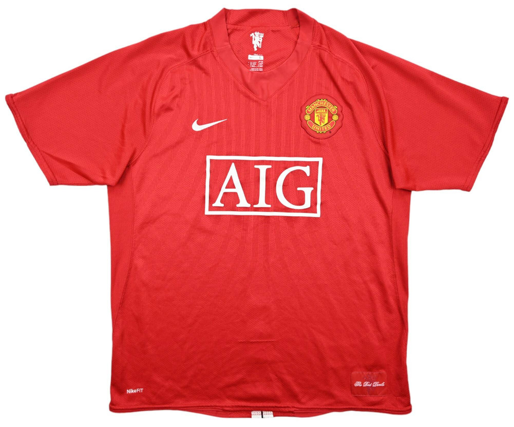 2007-09 MANCHESTER UNITED *ROONEY* SHIRT L