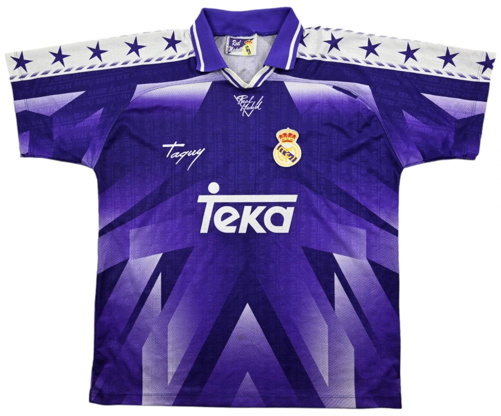 1996-97 REAL MADRID *SUKER* SHIRT XL