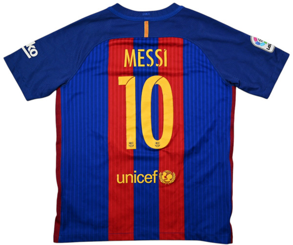 2016-17 BARCELONA *MESSI* SHIRT XL. BOYS