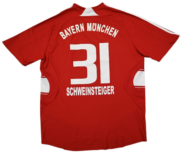 2007-08 BAYERN MUNCHEN *SCHWEINSTEIGER* SHIRT L